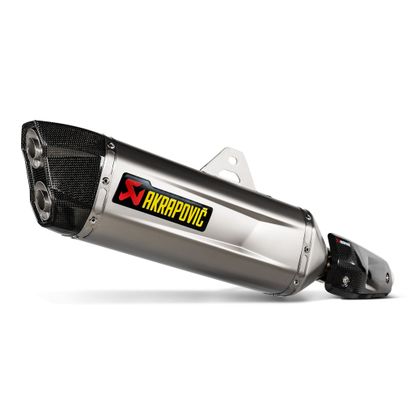 Silencieux Akrapovic Titane embout Carbone - Gris