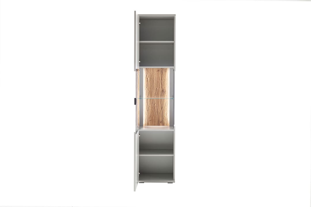 CASAVANTI Vitrine 1-türig LISSABON modern white 45 x 199 cm