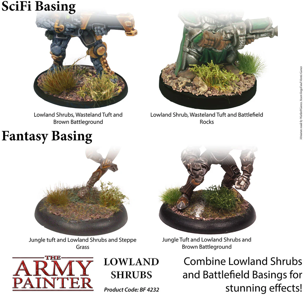 The Army Painter  Lowland Shrubs Tuft    Die grünen Oasen deiner Miniaturwelt