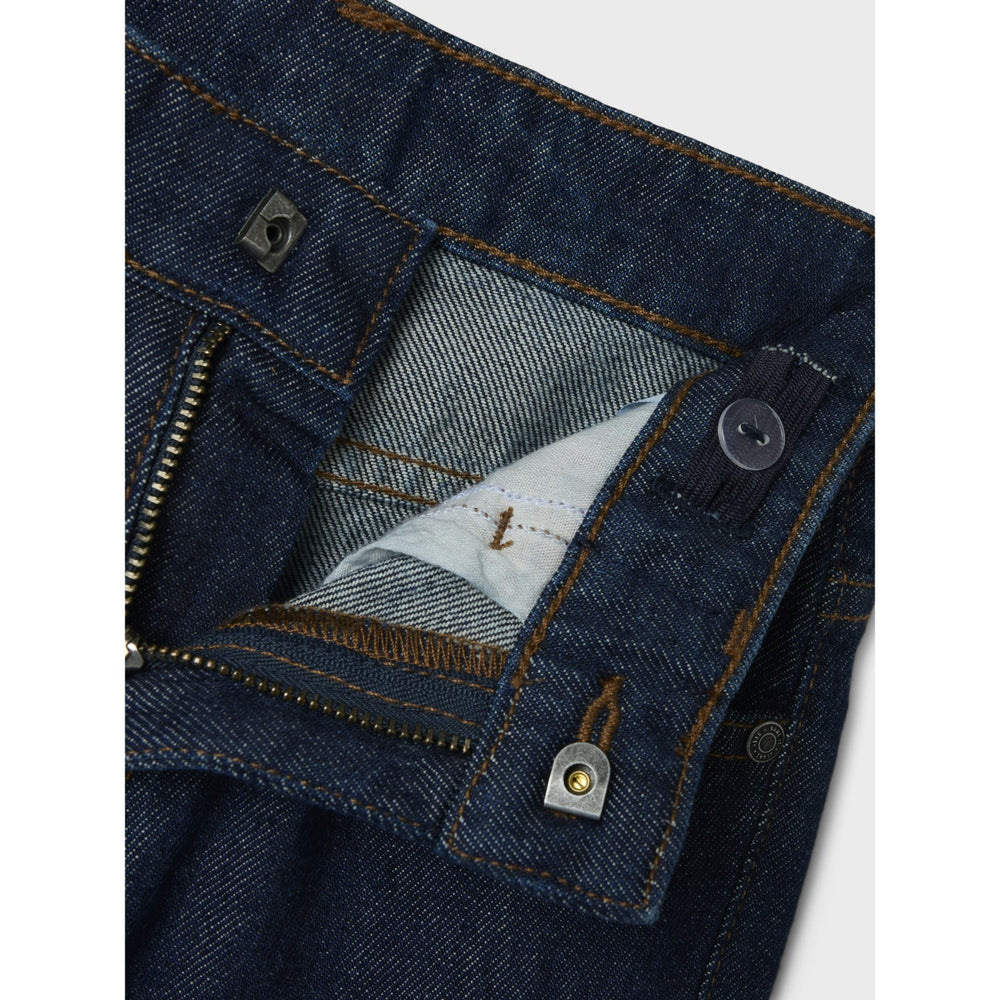 Køb Name It Dark Blue Denim Unwashed Nkfrose Wide Jeans 4795-Ac J