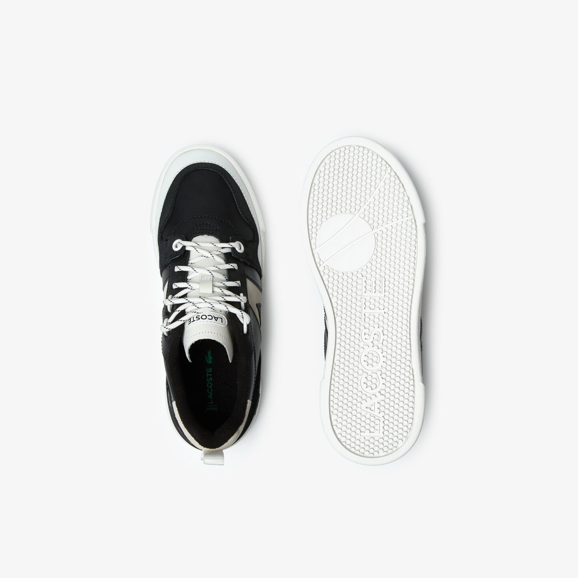 Sneakers L002 femme Lacoste en cuir avec détail coloré Sneakers - Noir - Lacoste - Femme