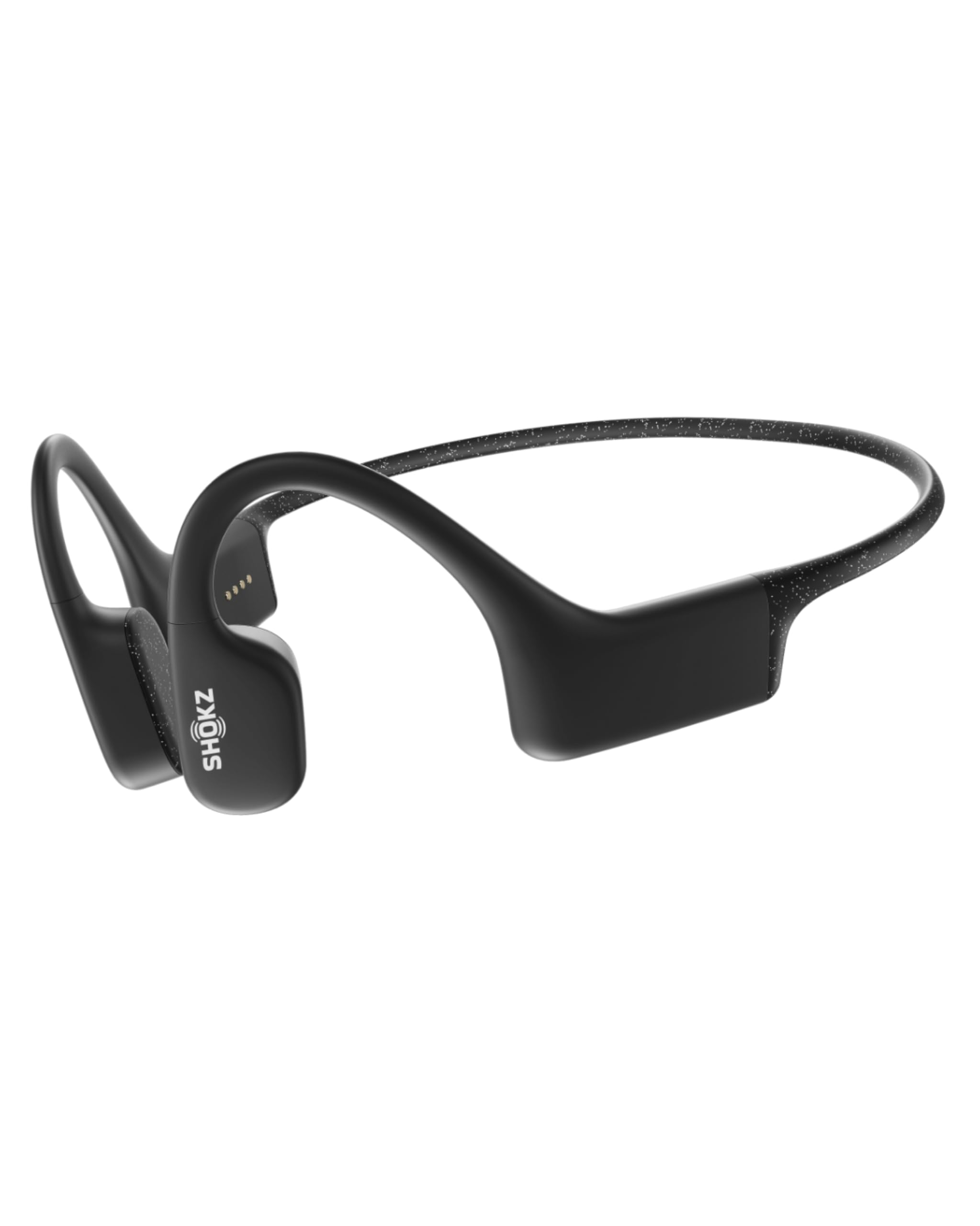 SHOKZ OpenSwim Casque à Conduction osseuse, Lecteur MP3 de Natation étanche IP68, écouteurs de Sport Oreilles Libres avec 4 GB de mémoire, 8H d’autonomie, Bouchons d’oreilles (sans Bluetooth), Noir