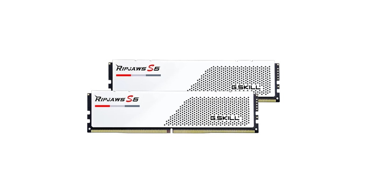 G.Skill32 GB DDR5-6000 kit werkgeheugen  (Wit, F5-6000J2836G16GX2-RS5K, Ripjaws S5, XMP)