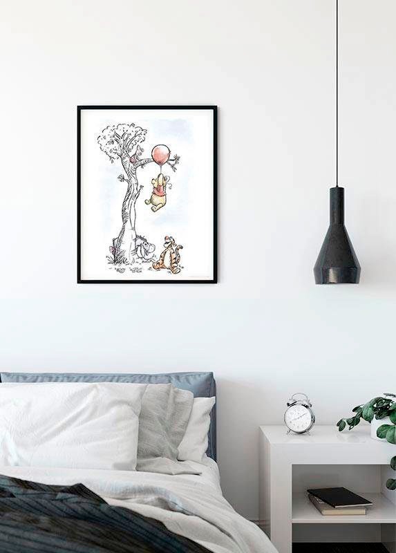 Komar Bild »Winnie the Pooh Hang on« Disney 1 Stk. tlg. Wandbild zur Dekoration im Kinderzimmer - ohne Rahmen