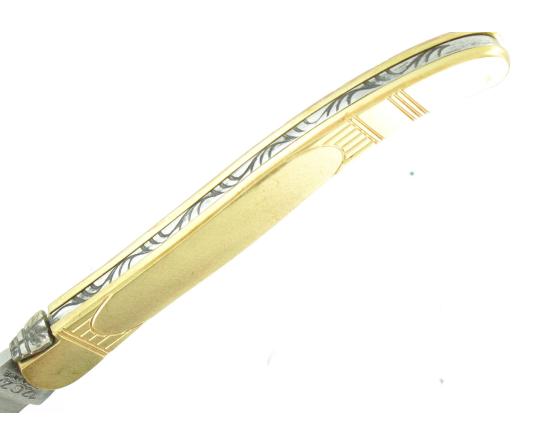 Laguiole - Inox - Manche Laiton Couteau de poche par Coursolle