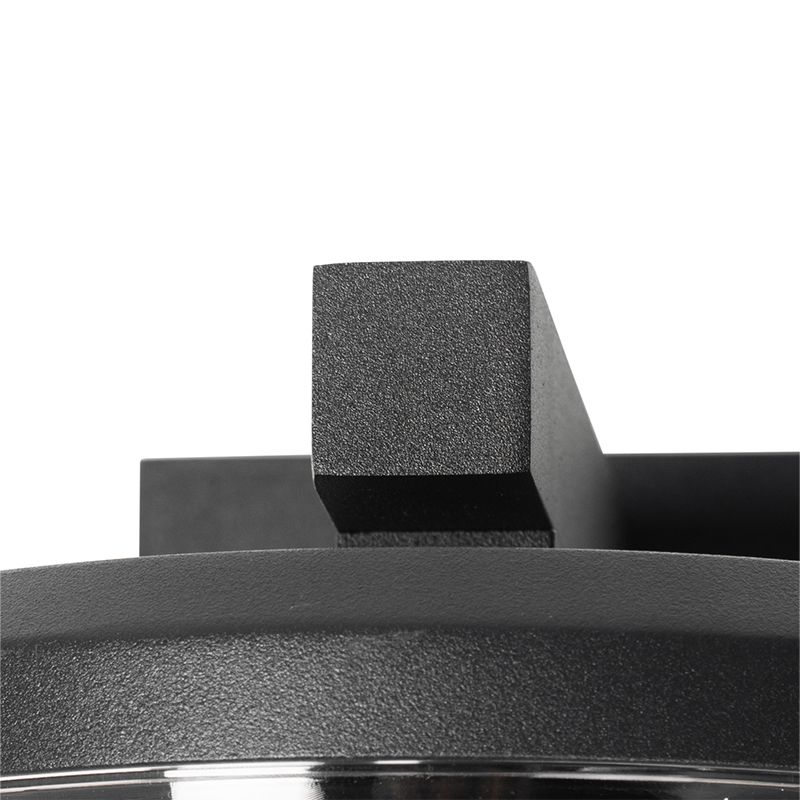 Buiten wandlamp zwart IP44 met bewegingssensor - Joren