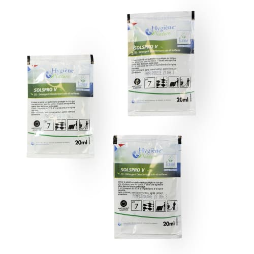 Détergent neutre Ecolabel Hygiène et Nature Solspro V Fruits Exotiques dose 20ml