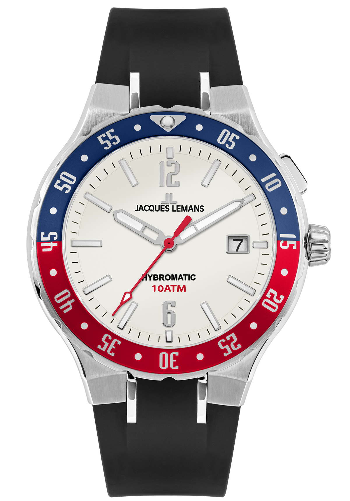 Jacques Lemans Unisex Hybromatic steel blue red 1-2109B