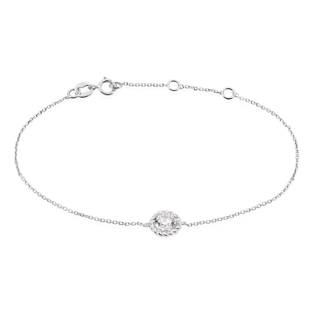 Bracelet Rufina Or Blanc Oxyde De Zirconium