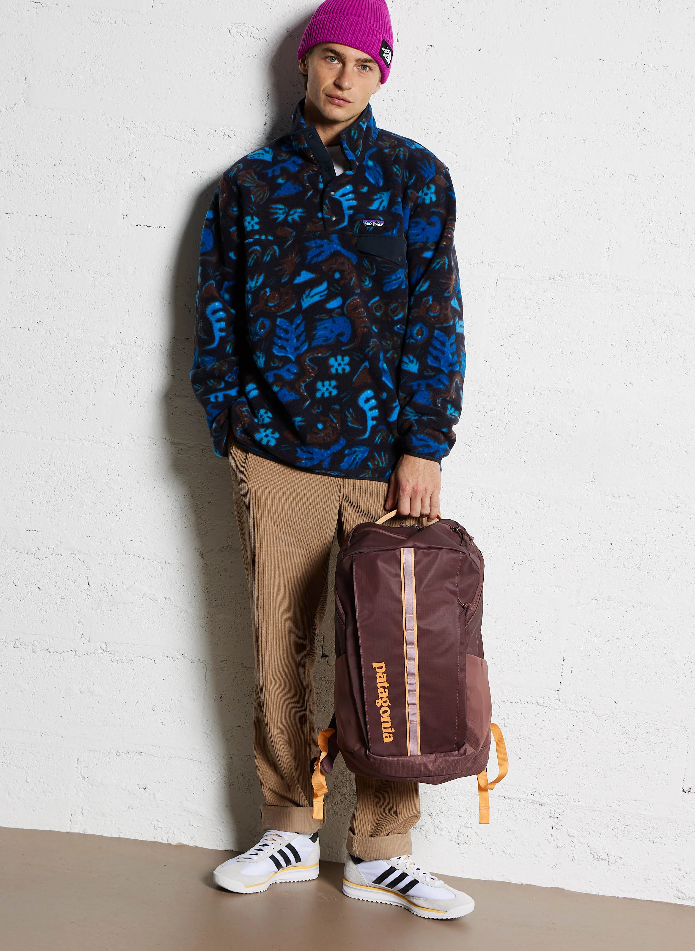 M'S LW SYNCH - Sweat ample col montant boutonné| Bleu