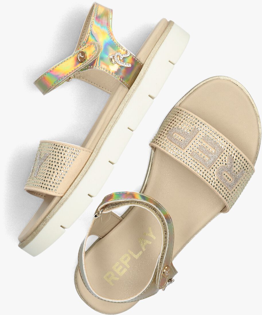 REPLAY gouden replay sandalen sandal 3