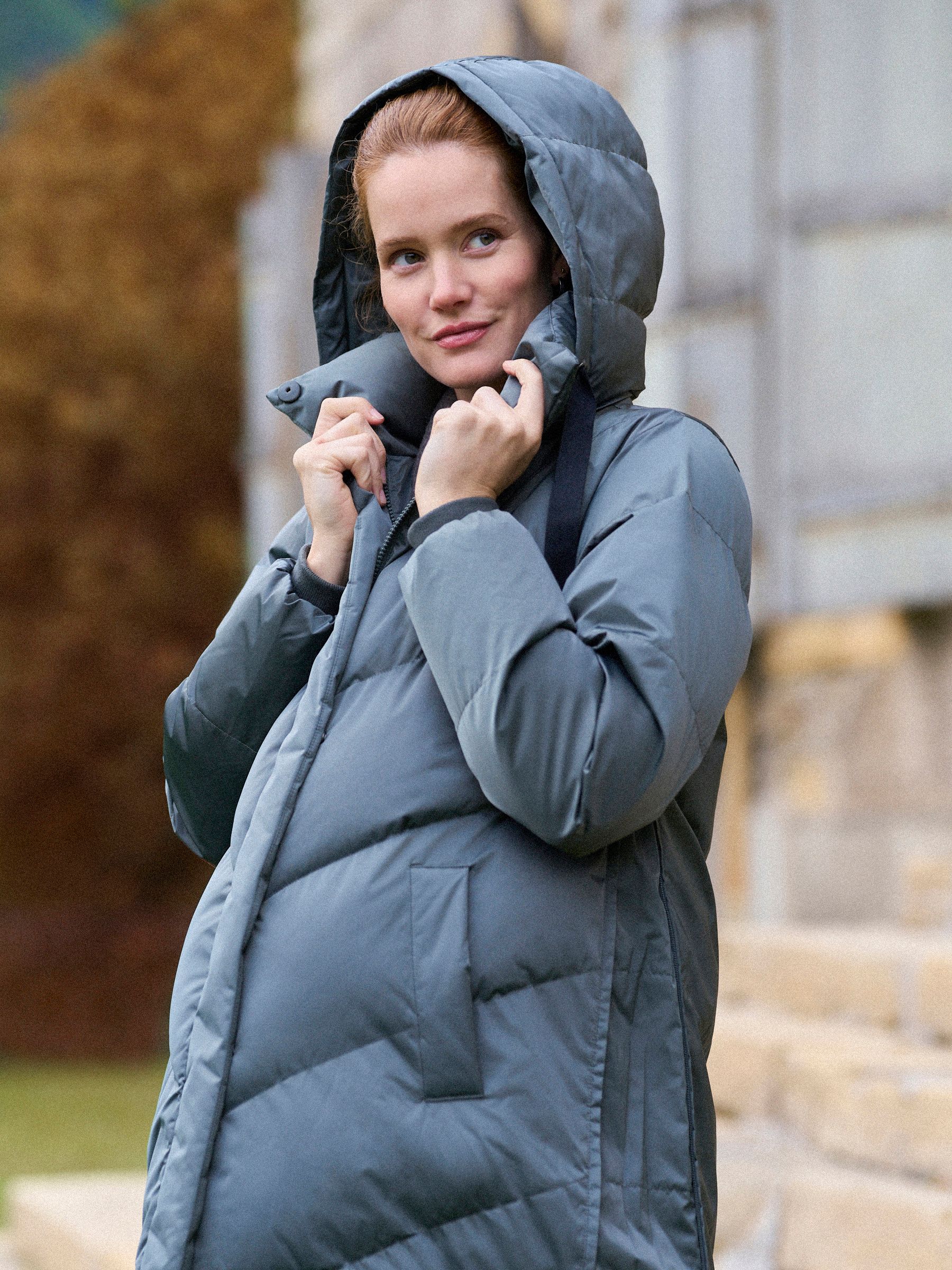 Tin - Seraphine Long 3-In-1 Maternity & Babywearing Puffa Coat