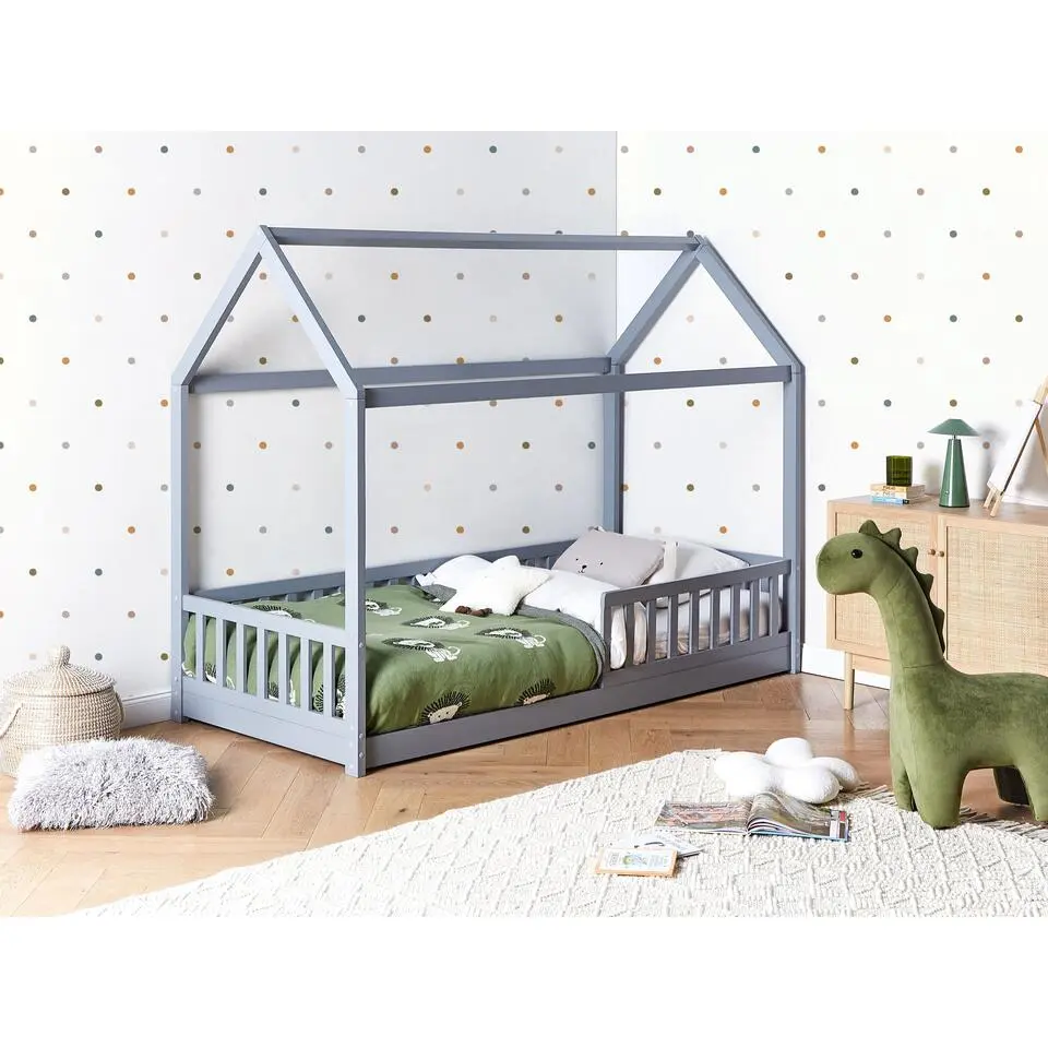 COSSAYE - Kinderbed - Grijs - 90 x 200 cm - Grenenhout
