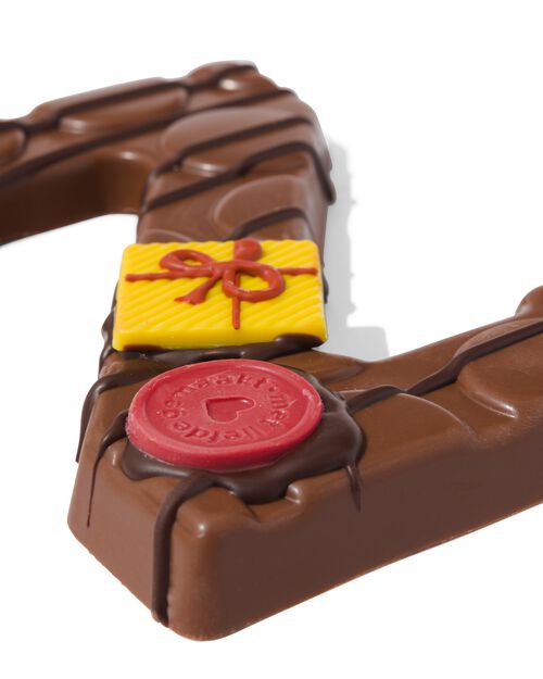 lettre Z en chocolat au lait décorée à la main 200g