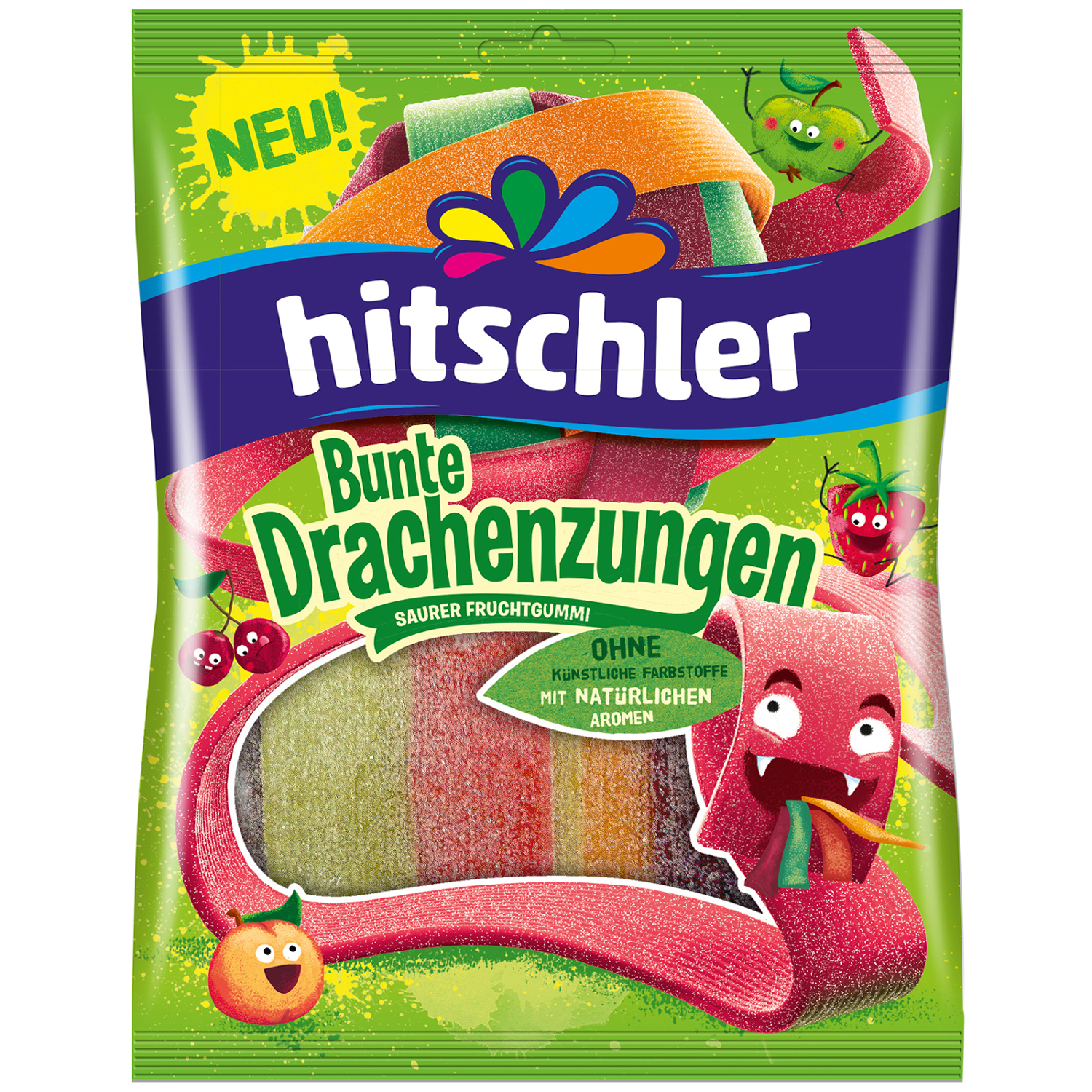Hitschler Saure Drachenzungen 125g MHD:30.11.25