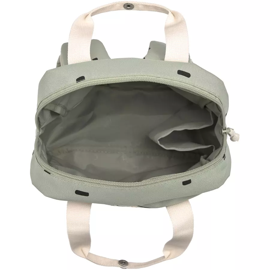 LÄSSIG Mini Square Backpack Happy Prints light olive