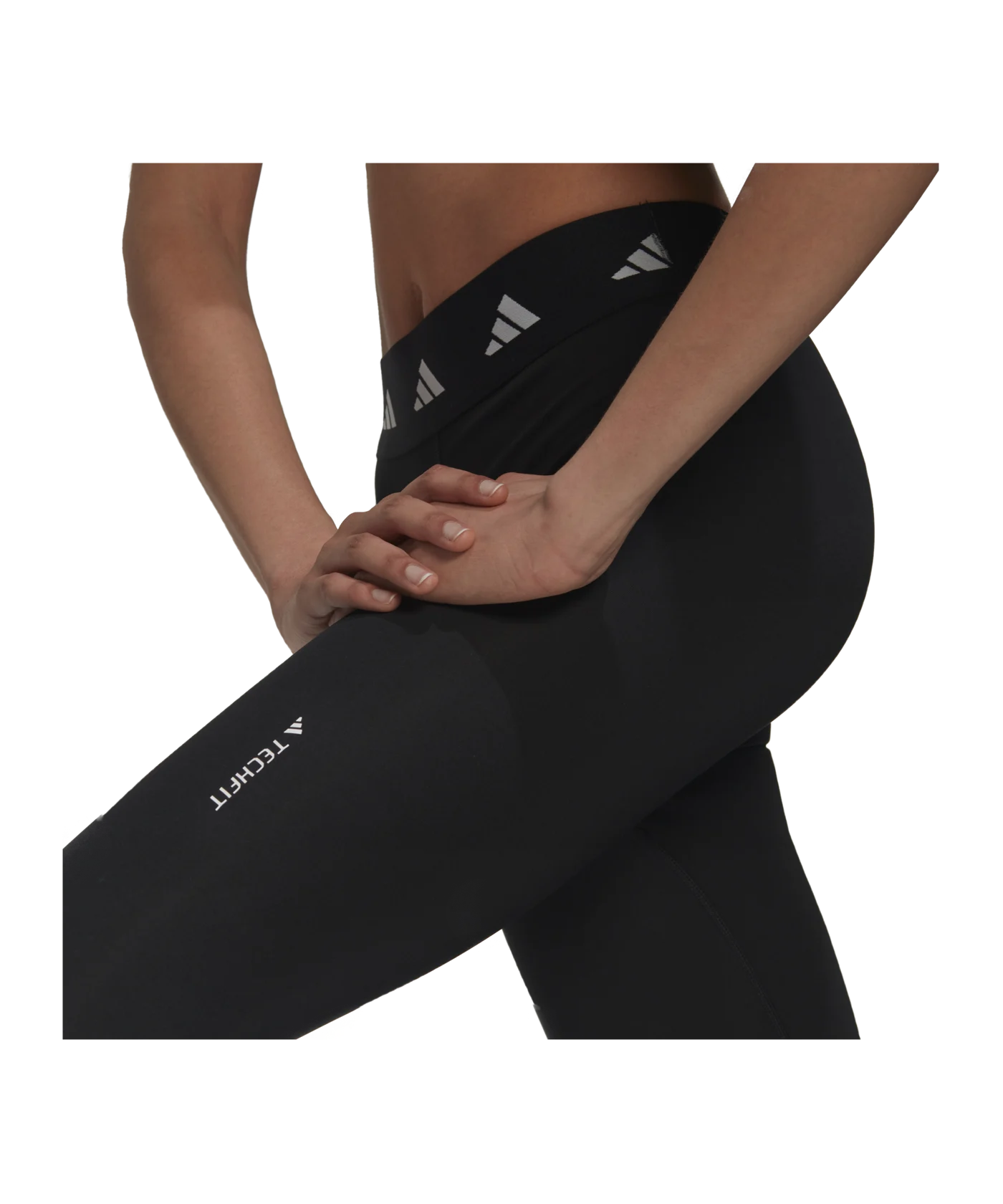 adidas Techfit 3-Stripes Tights Black