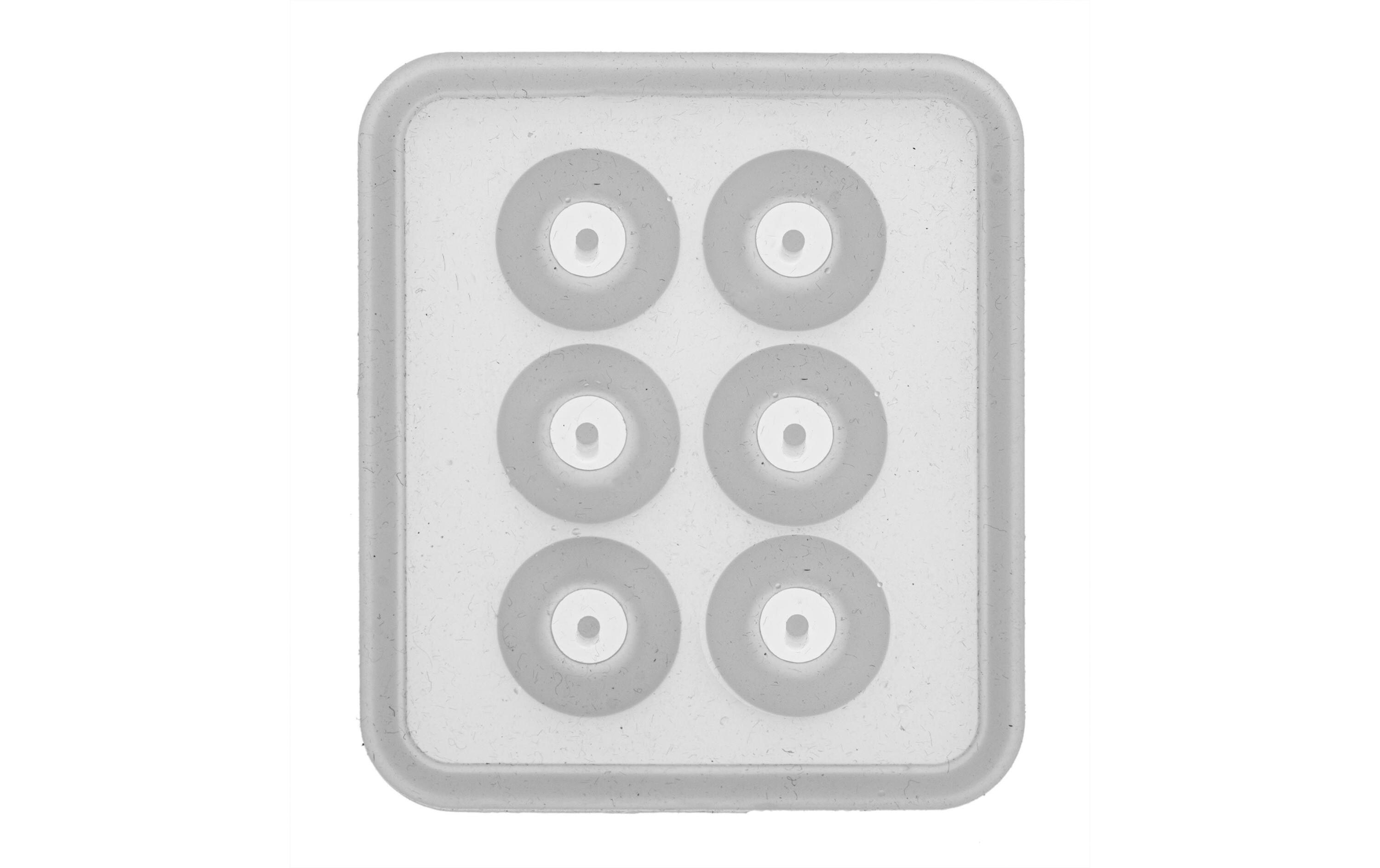 Form aus Silikon Ø 12 mm, KugelDose aus Alu mit Schraubverschluss