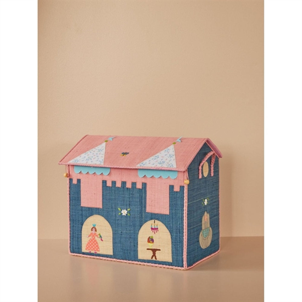 Castle Theme Raffia Kurvehus til Opbevaring 3-pak