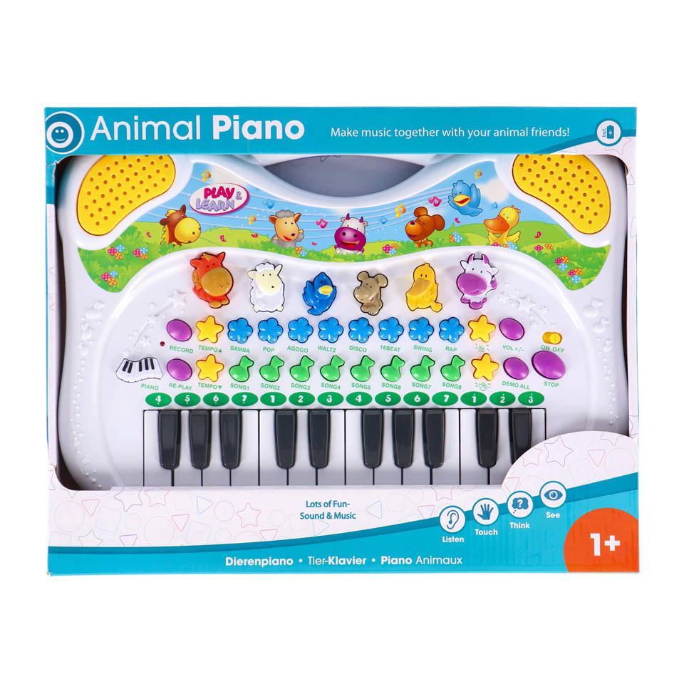 Dierenpiano met opneemfunctie