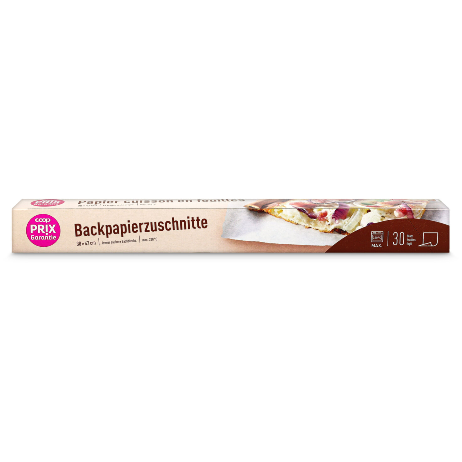 Prix Garantie Backpapier gerollt 38cmx42cm 30 Stück