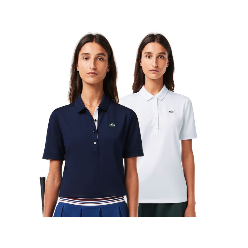 Polo tennis femme Lacoste Sleeved Ribbed