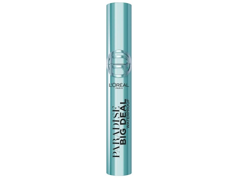 L'Oréal Paris Mascara Paradise Big Deal Waterproof Schwarz Wimperntusche zaubert endlos erweiterbare Länge und Volumen, ohne die Wimpern zu verkleben