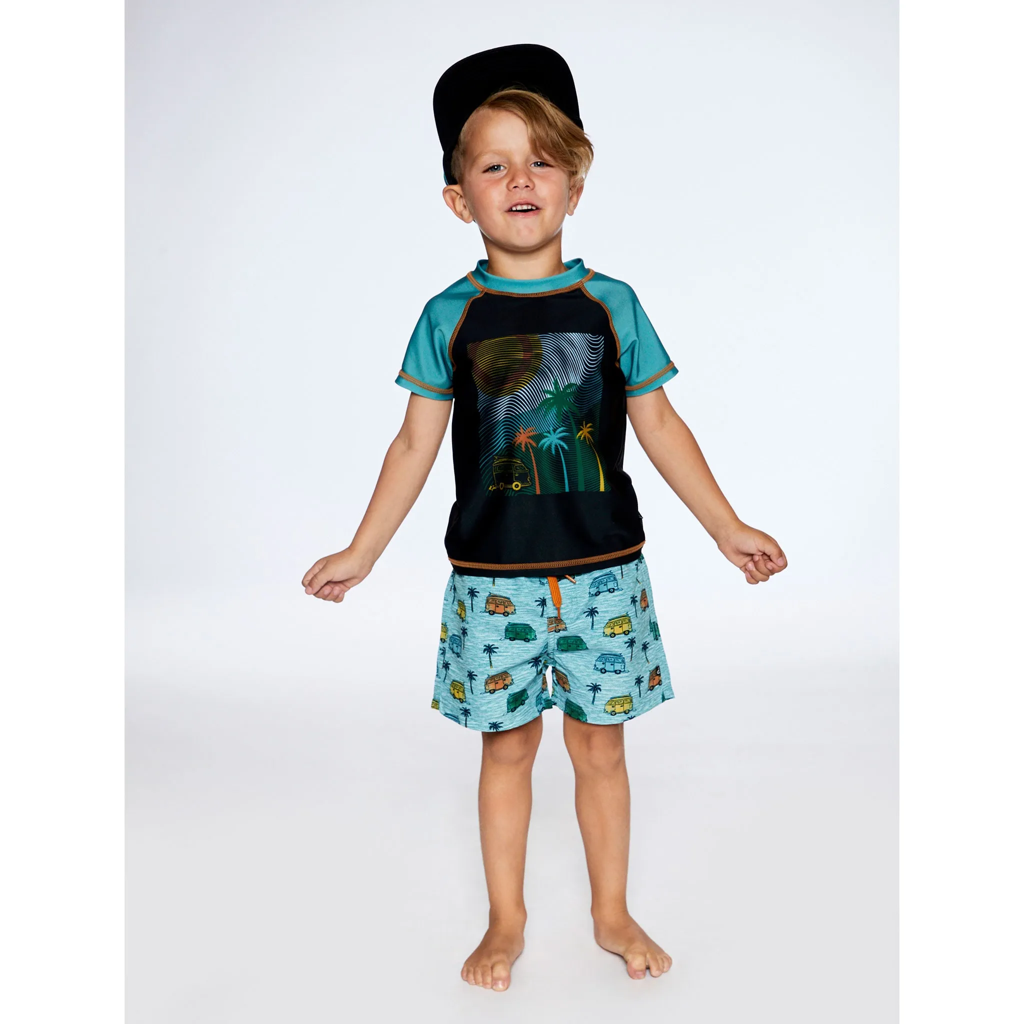 Deux par Deux T-Shirt Maillot Caravane 2-6ans