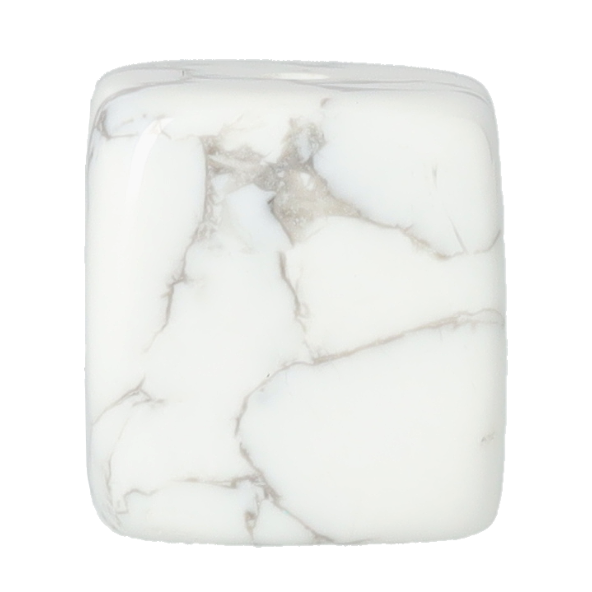 (4er Set) 20x20mm Stein Räucherstäbchen Halter Home Deko Würfel in Marmor Optik - Weiss