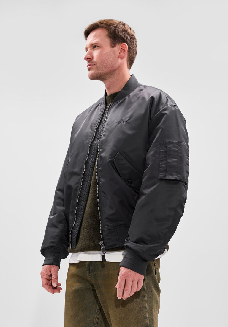 zwarte olaf hussein jack bomber jacket