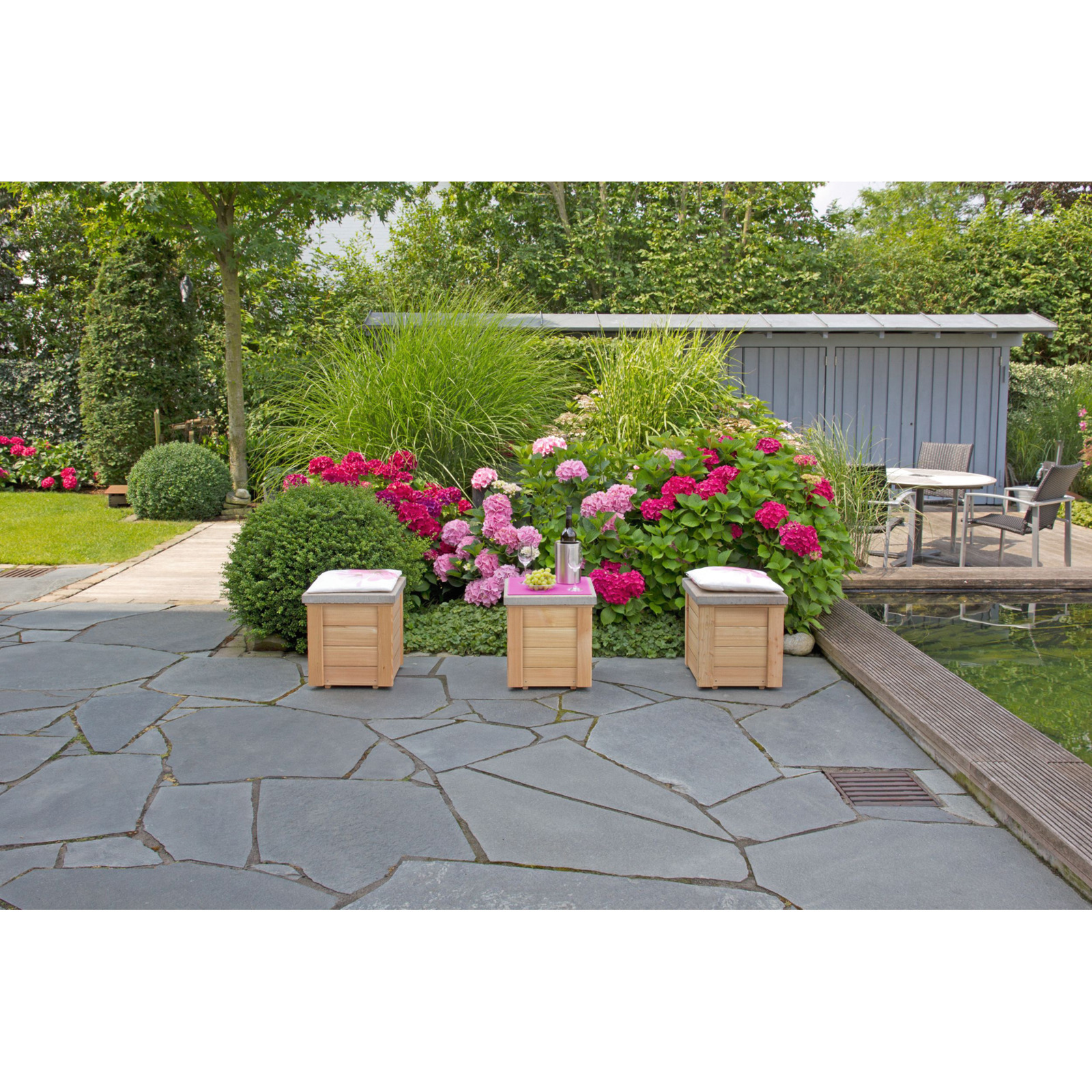 Blumenkasten 38 Lärche, 1 Einsatz
