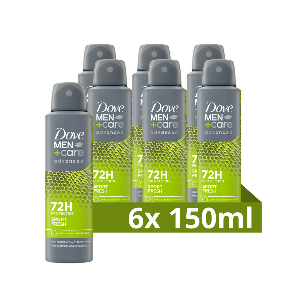 6x Dove Deodorant Men+ Care Sport Fresh150 ml