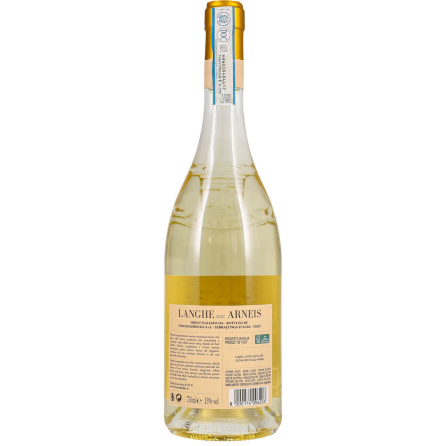 Langhe DOC Arneis Contessa Vittoria Fontanafredda -75cl