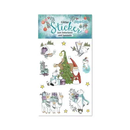 Lutz Mauder TapirElla Glitter-Sticker, Weihnachten 2