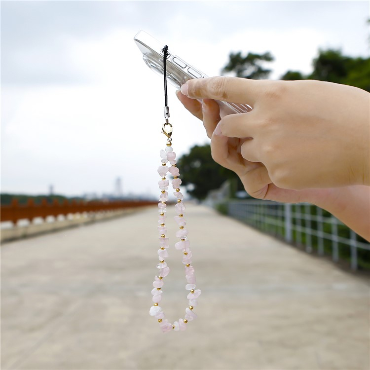 (21cm) Universal Handy Kette Phone Charms Schmuck Anhänger Handgelenkschlaufe - Wassermelonen Kristalle