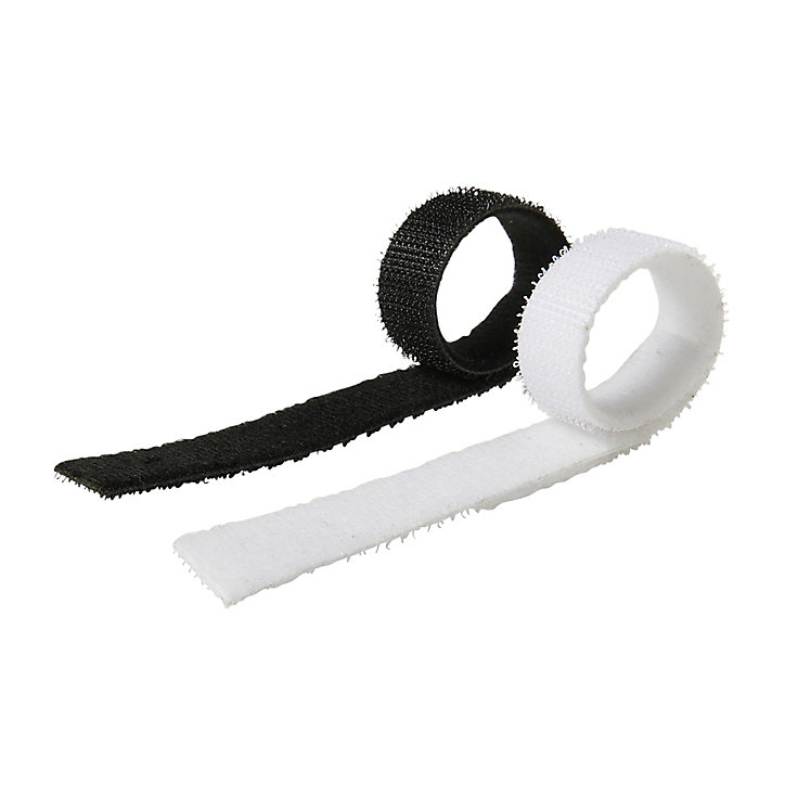 12 fixtaions de câbles auto-aggrippantes Diall 15 x 210 mm blanc et noir