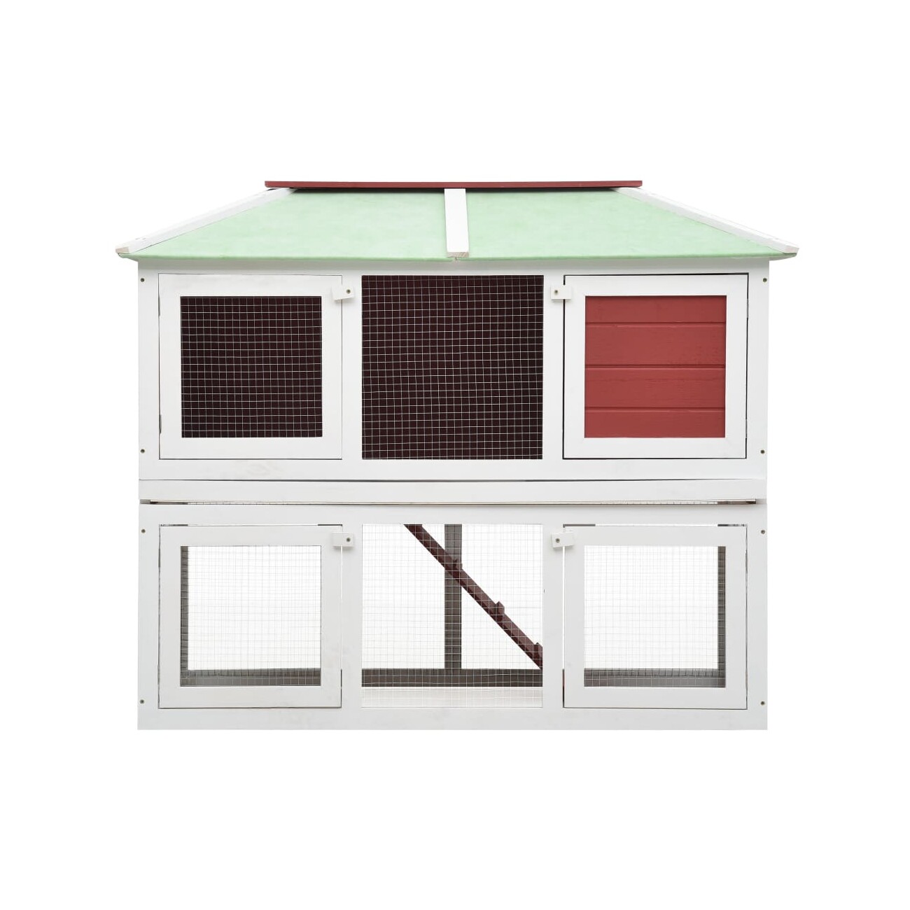 VidaXL Holz Kaninchenstall rot