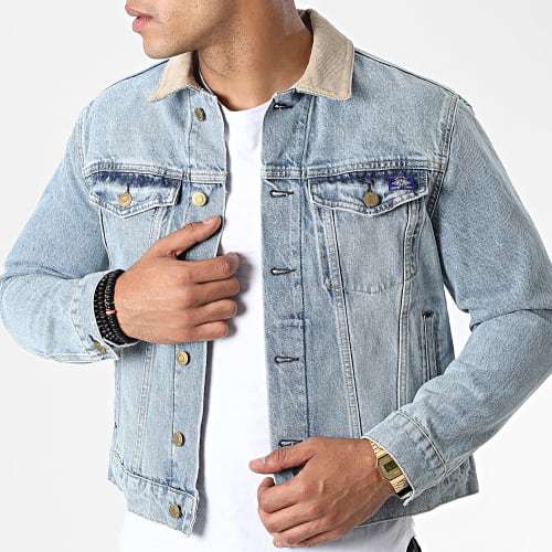 Veste Jean Vintage Highwayman Trucker M5011381A Bleu Wash