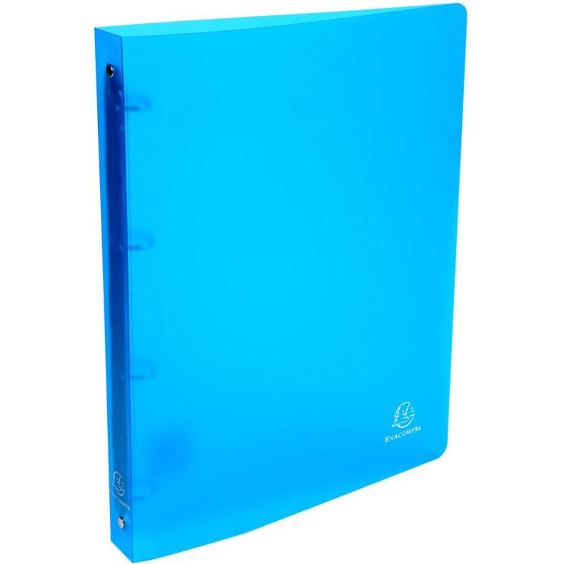 Classeur 4 anneaux plastifié Exacompta Chromaline A4 - Dos 3 cm couleurs assorties