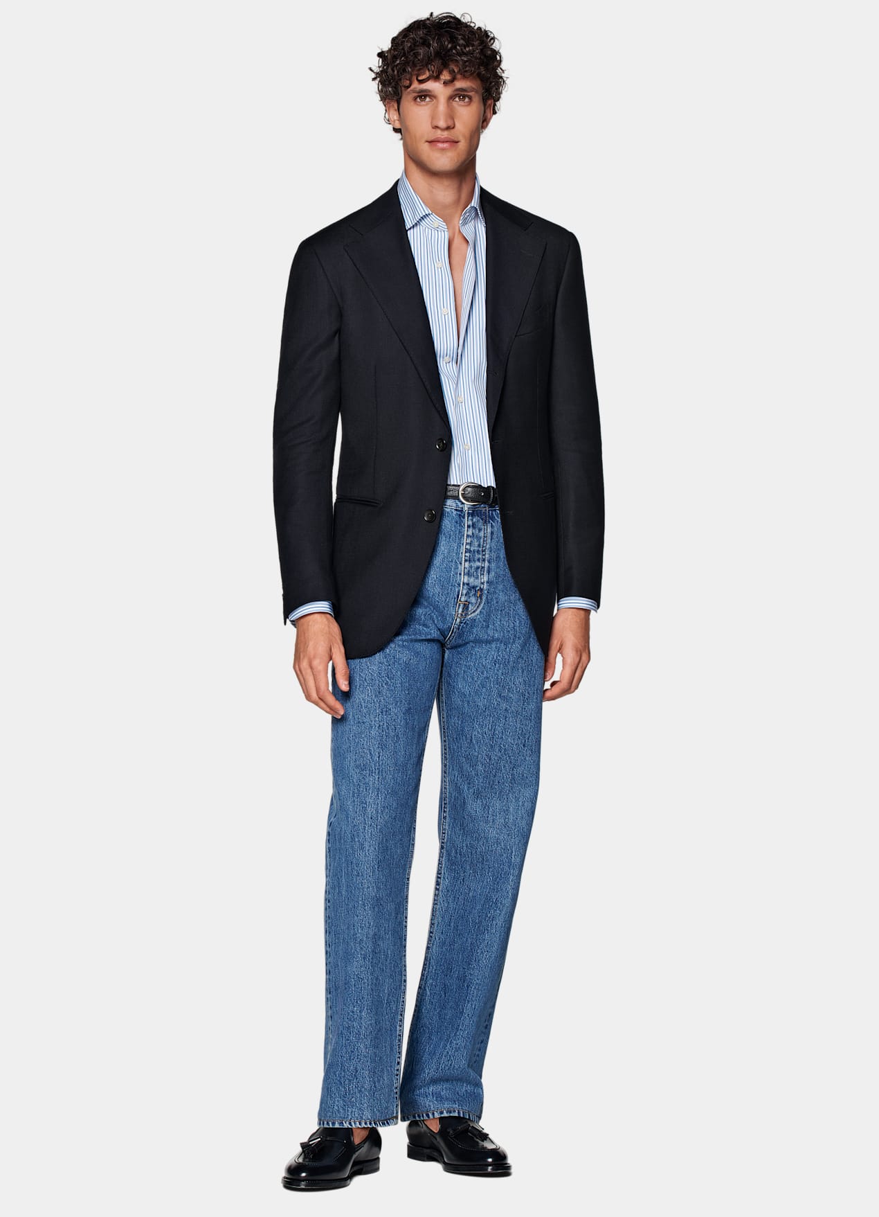 Blazer Roma coupe Relaxed bleu marine