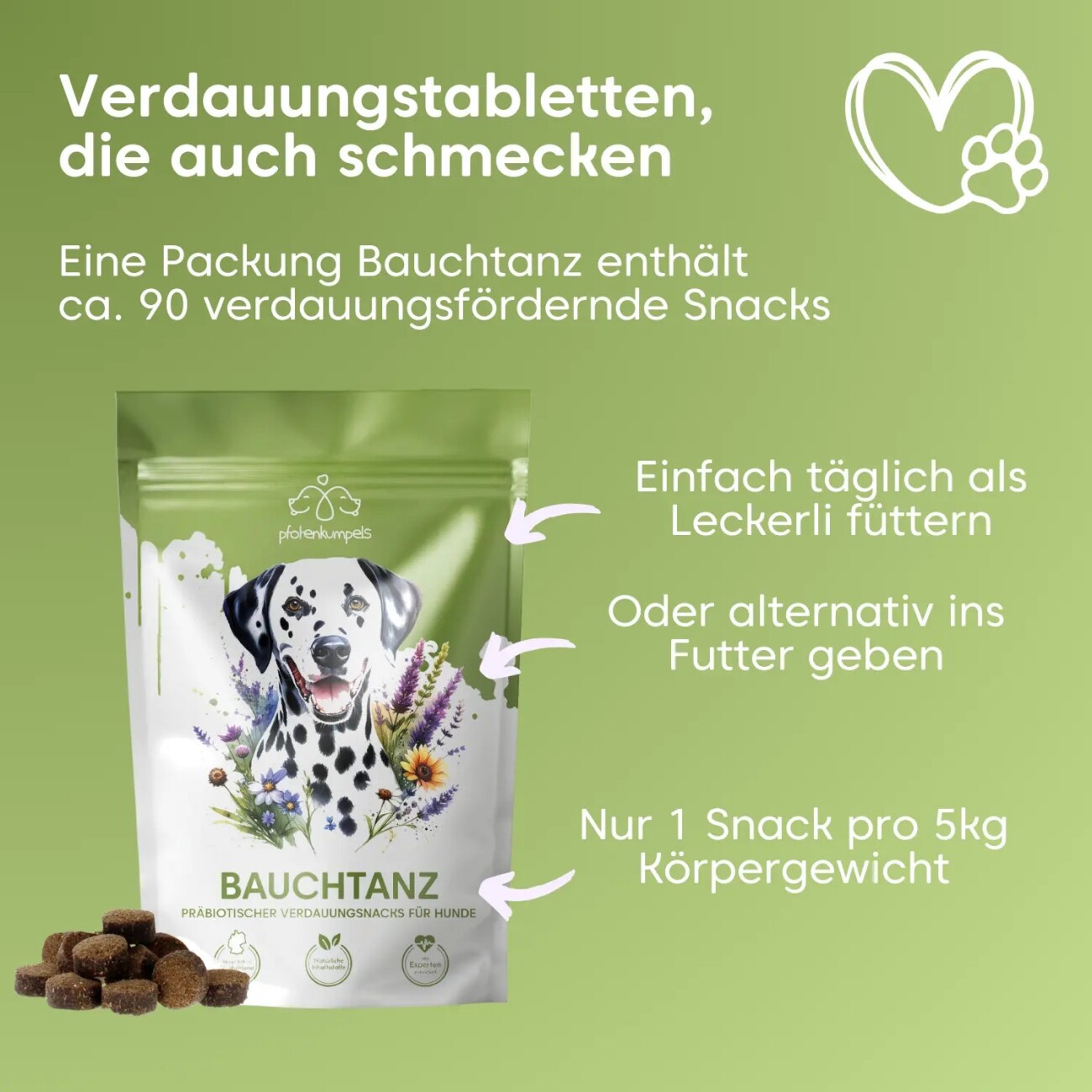 Pfotenkumpels Verdauungssnacks Bauchtanz 200g