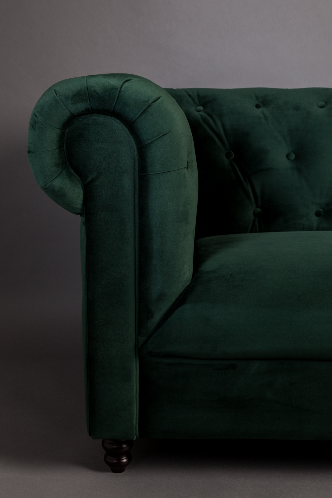 3-zits bank Chester velvet Dutchbone Chester Velvet 3-zits bank goud