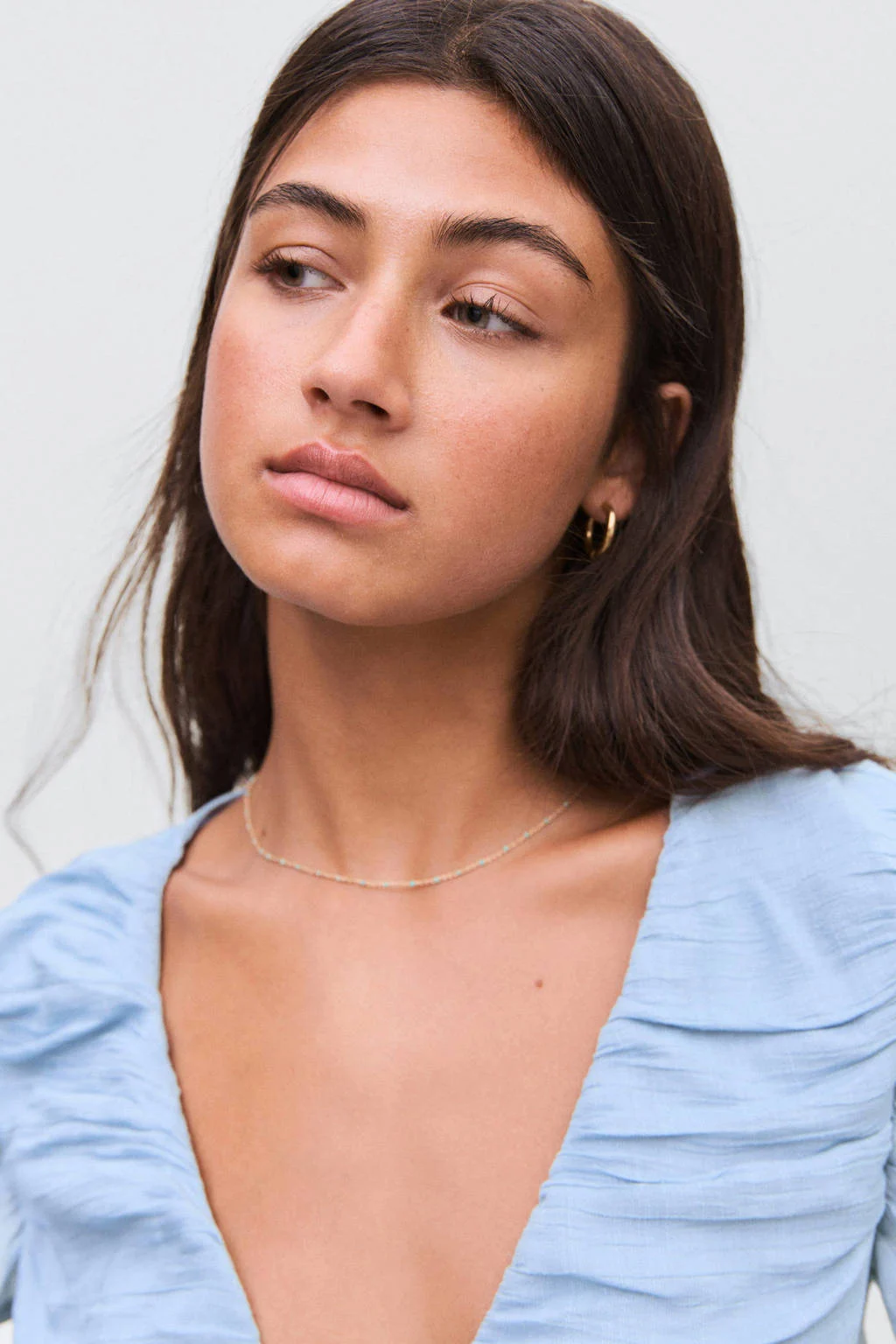 MANGO TEEN blousetop lichtblauw