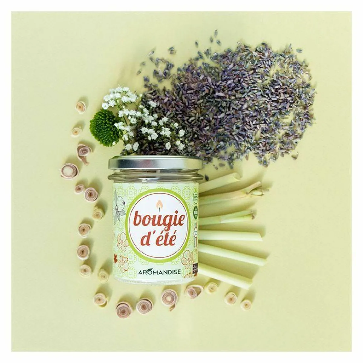 Aromandise Bougies été citronnelle géranium