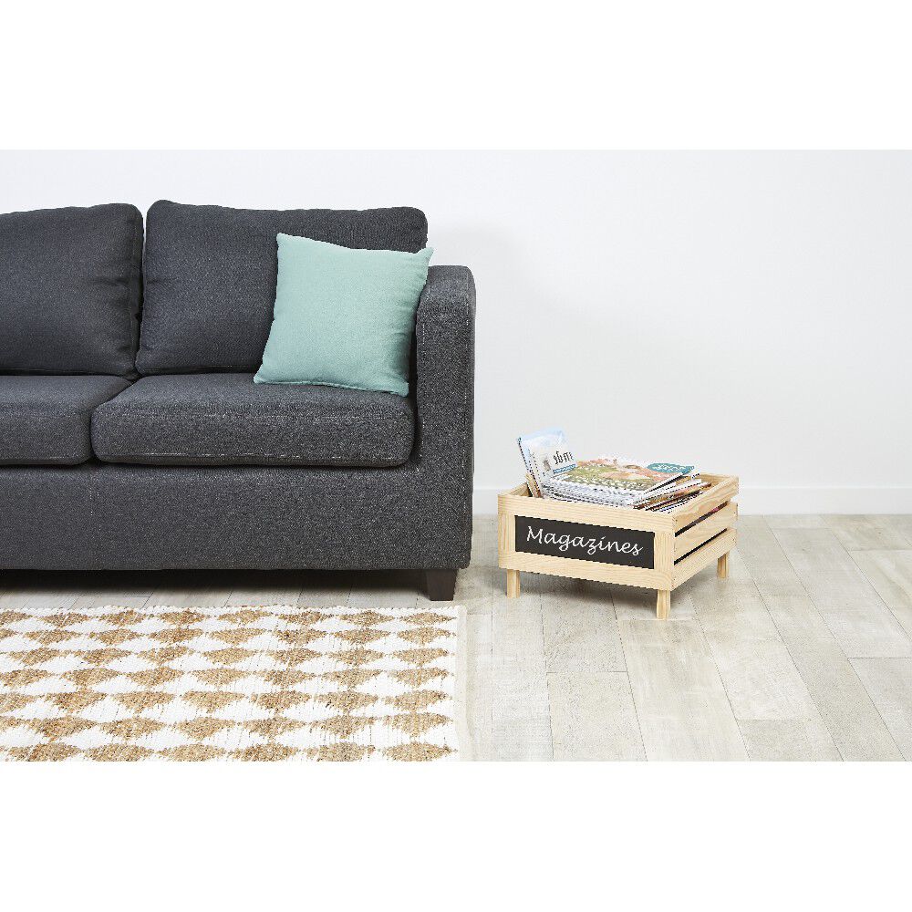 Caisse de rangement superposable en bois