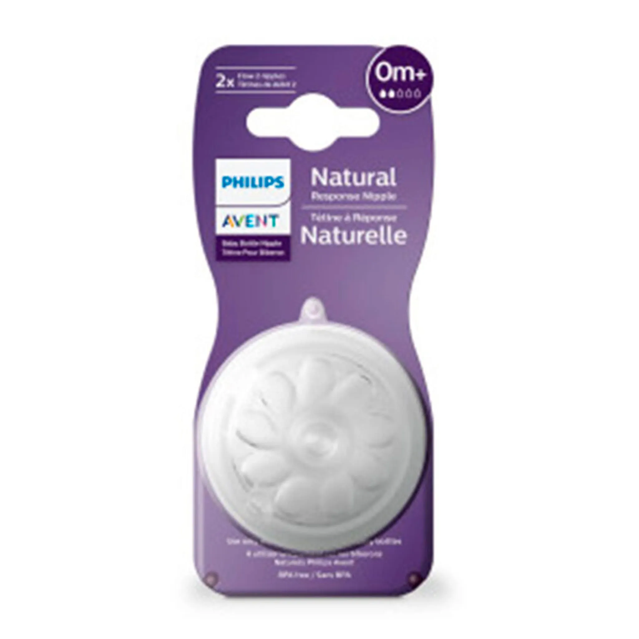 Philips Avent Tétines(2)Naturel 0m+ Niveau 2