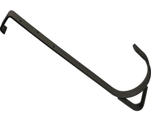 Veiligheidsdakhaak, gegalvaniseerd staal, zwart, om op te hangen, 30 mm Ø 130 mm, verpakking = 2 stuks