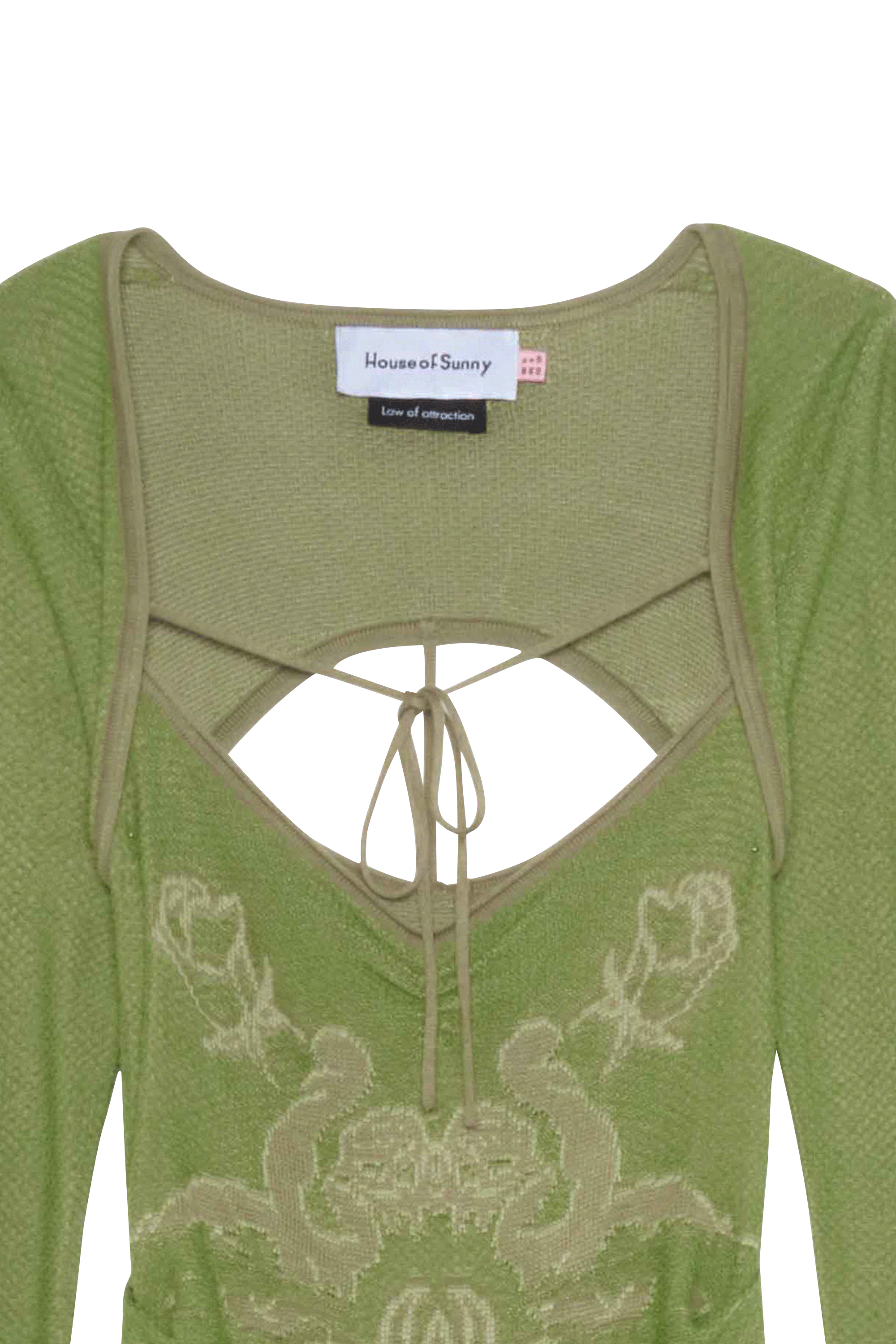 HOUSE OF SUNNY Robe THE ENVY DRESS Vert
