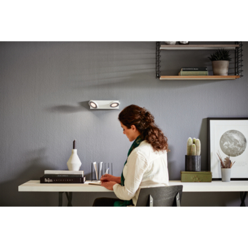 Philips duospot Clockwork wit incl. WarmGlow LED-lichtbron