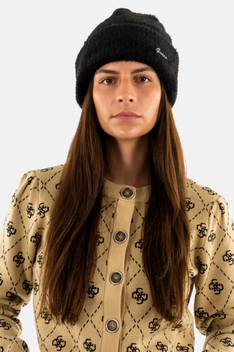 Bonnets guess jeans teresa pearls jblk jet black a996